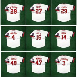 Kob Vintage Minnesota Baseball Jersey Kent Hrbek Dave Winfield Kirby Puckett Torii Hunter Molitor Frank Viola Jack Morris Harmon Killebrew Bert