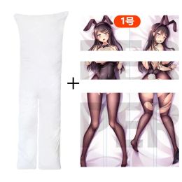 Pillow Anime Sex Dakimakura with Onahole Pocket Split Legs Genshin Impact Waifu Body Pillow Cover and Core Set