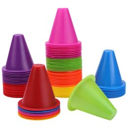 Soccer 8cm Plastic Skate Marker Cones Roller Football Soccer Training Equipment Marking Cup Roller Skating Roadblock Accessories