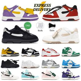 aaa+ Quality Out Of Office OOO Low Tops Designer Shoes Men Trainers Sports Vintage Distressed Sneakers Women Running Black Navy Blue Panda Olive Green Casual Shoe 36-45