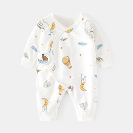 One-Pieces 06M Newborn Baby Girl Boy Romper Cotton Print Infant Jumpsuit Casual Newborn Clothes For Girls Boys Spring Autumn Clothing New