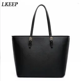 Bag Fashion Women Leather Handbag Brief Shoulder Bags Black White Large Capacity Luxury Handbags Tote Designer Bolsos