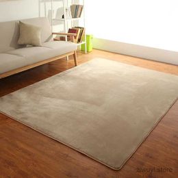 Carpets Solid Color Thick Coral Velvet Carpet Modern Living Room Area Rugs Bedroom Bedside Rug Tatami Crawling Mat Home Decoration