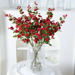 Decorative Flowers Simulated Multiple Small Roses Rose Bouquets Home Decoration Pography Props Wedding Fake Flower Decorations