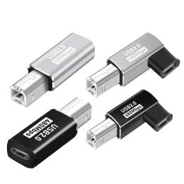 Accessories 10pcs USB Type C Female To USB B MIDI Male Adapter For Scanner Printer OTG Converter USB C Data Transfer Adapter