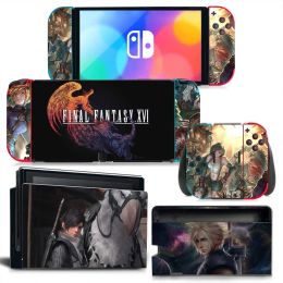 Stickers Final Fantasy New Switch Skin Sticker NS Switch OLED stickers skins for Switch Console and JoyCon Controller Decal Vinyl