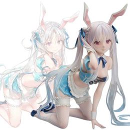 Action Toy Figures BINDing Chris Aqua Blue Original Character Bunny Girl 1/4 Bond Native Anime Sexy Hentai Action Figure Adult Model Toy Doll Gift Y2404251OIH