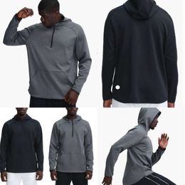 LU LU L Outdoor Men Hoodies LU- 372 Pullover Sports Long Sleeve Yoga Wrokout Outfit Mens Loose Jackets Training Fiess Clothes Designer Fashion Clothing 36565