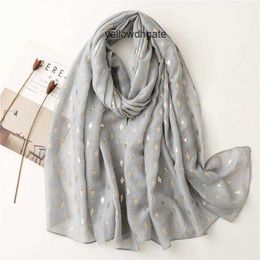 Scarves Plain Glitter Viscose Shawl Scarf Lady High Quality Wrinkle Wrap Pashmina Stole Bufandas