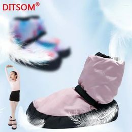 Dance Shoes Eiderdown Boots Ballet Warm-ups For Children Teenagers Kids Soft Exercise Winter Yoga Fitness Warm Girls 27-38