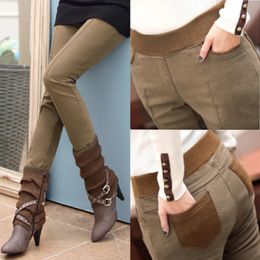 Capris clothes S4XL Women Pencil Pants high waist Skinny Black Thick Velvet Warm Winter Leggings Jeggings Legins Feminina Trousers