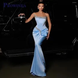 Runway Dresses Prowinea Attractive Mermaid Celebrity Dress Ruched Cut-out Rhinestones Sweep Train Strapless Vestidos De Festa Personalised