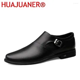 Casual Shoes High Quality Genuine Leather Loafers Mens Male Slip On Flat Designer Men Black Dress Leisure Walk