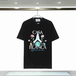 Men's T-Shirts casablanc shirt designer t Men Casa Blanca Luxury Shirts Mens Tshirts Designer Women Tee Shirt Oversized Casablanc Woman Round Neck Q240425