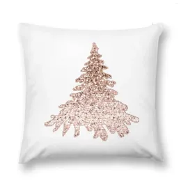 Pillow Sparkling Christmas Tree Rose Gold Ombre Throw Cusions Cover Couch S