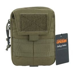Bags EXCELLENT ELITE SPANKER Tactical EDC Pouch Molle Tool Small Bag Outdoor Zipper Waist Pack Multifunctional Emergency Vest Pouches