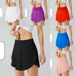 Yoga Outfits Sports Skirt With Shorts Pocket Fitness ty Tennis Skirts Woman Girl Gym Summer Run Jogger Athletic Breathable 1579818