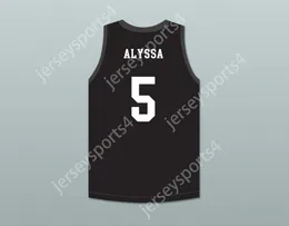 CUSTOM ANY Name Number Mens Youth/Kids ALYSSA 5 MAMBA BALLERS BLACK BASKETBALL JERSEY TOP Stitched S-6XL