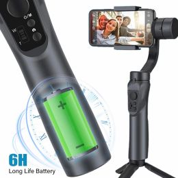 Gimbals F6 3Axis Handheld Gimbal Phone Stabiliser iphone Samsuny Xiaomi Huawei Selfie Stick Tripod for Anti Shake Live Video Recording