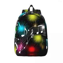 Backpack Student Bag Music Notes Parent-child Lightweight Couple Laptop