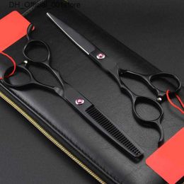 Hair Scissors Customise name 6inch left hand Scissor hair Grooming Shear Clipper Professional Hairdressing Tool scissors Groomer Accessory Q240425