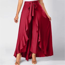 Skirts Irregular Chiffon Ruffle Pants