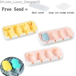 Ice Cream Tools Cartoon ice cream mold silicone frozen manufacturer DIY cake Q240425