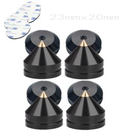 Parts 4Pcs speaker Stand Feet Foot Pad aluminium alloy metal Spikes Cone Floor Foot Nail for loudspeakers Shoes Spike shock absorber