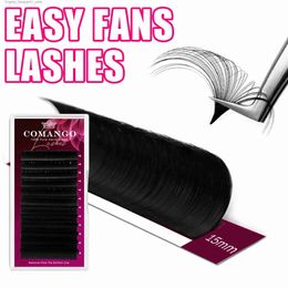 False Eyelashes CoMango Hot Selling Simple Fan Eyelash Extender Super Soft Matte Black Extra Large Volume Eyelash Extender Supplies Q240425