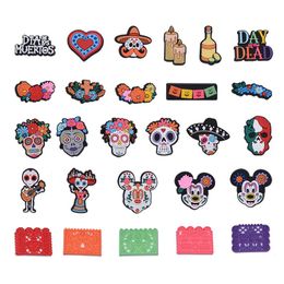 27colors halloween horror charms Anime charms wholesale childhood memories funny gift cartoon charms shoe accessories pvc decoration buckle soft rubber clog