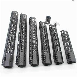 Utralight Style 7'' 9'' 10'' 12'' 13.5'' 15'' inch M-lok Handguard Rail Free Float Picatinny Mount Sytsem_Black Andoized