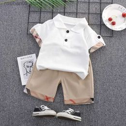 Clothing Sets DIIMUU baby boy clothing set T-shirt+shorts childrens girl summer wearing T-shirt+pants Q240425