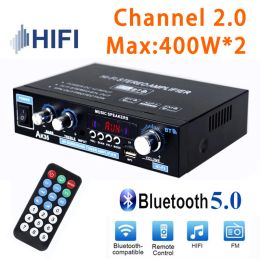 Amplifier HiFi Digital Amplifier AK35 Bluetooth Amplifiers MP3 Channel 2.0 Sound Amplifier AMP Support 110V240V for Home Car MAX 400W*2