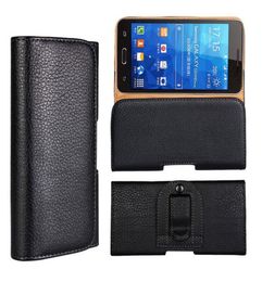 Universal PU Leather Cover Waist Pouch Case with Clip Belt PU Leather Cover Case for 47 to 63inch Cellphone4819888