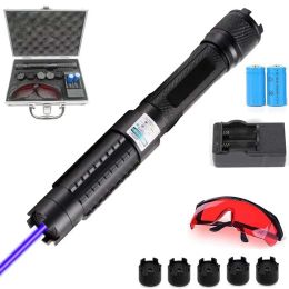 Stylus HighPowerful Burning Laser pointer10000m Blue Beam Visible Strong Burning matches laser With 5 Star Cap