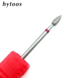 Bits HYTOOS Cone Diamond Nail Drill Bit 3/32" Rotary Burr Manicure Cutters Drill Accessory Nail Beauty Tool Nail MillGD0307D