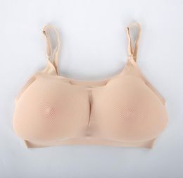 One Set breast And Bra Cosplay Fake Boobs False Breasts Artificial Breast Crossdresser Queen Transgender Silicone Breast Form Tria3010506