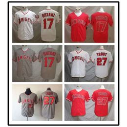 Beyzbol Formaları Jersey Angels Los Angeles Erkek İşlemeli Hayran Edition Elite