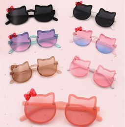 Children Cute Animal Cartoon Vintage Rimless Polarised Sunglasses Boy Girl Outdoor Sun Protection Glasses Kids UV400 Sunglasses