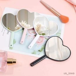 Mirrors Love makeup mirror 4 Colour options Handheld makeup mirror New Makeup Mirrors Sweet Girl Style Suitable for carrying around