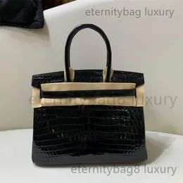 10A High Quality Classic Designer Custom Handmade Crocodile Bag Shiny Crocodile Skin Tote Bag Women's Tote Purse Luxury Fashion tote bag for fast deliveryc6