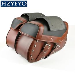 Motorcycle Bags Riding Saddlebag Moto Bags Saddle Motorbike Bag faux leather Accessories9450145