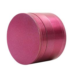New 63MM Metal Smoking Glitter Pink Blue Grinders 4 layers with Sharp CNC Teeth Tobacco Herb Grinder Cruhser Whole2605372