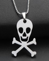 1pcs Stainless steel pirate clown skull horror scary mask sign pendant necklace skeleton Women men gift necklace jewelry5258466