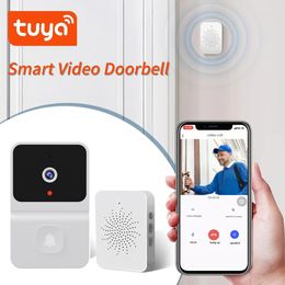 Tuya Wireless Doorbell WIFI Video Intercom Smart Home Door Bell Camera Button Welcome by Chime Security Alarm For House T23