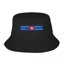 Berets Canada Post Logo Billingual Bucket Hat Panama For Man Woman Bob Hats Cool Fisherman Summer Beach Fishing Unisex Caps