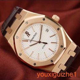 AP Timeless Wrist Watch Mens Royal Oak Offshore Automatic Machinery 18k Rose Gold Date Display Watch with diameter 39mm 15300OR.OO.D088CR.02