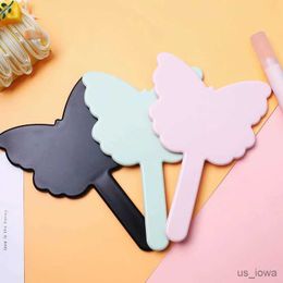 Mirrors Ins Butterfly Handheld Vanity Mirror Makeup Mirror Spa Salon Makeup Vanity Hand Mirror Handle Cosmetic Compact Mirror For Women