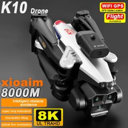 Drones For Xiaomi K10 Max Drone 8K HD GPS Three Camera Wide Angle Optical Flow Fourway Obstacle Avoidance Localization Christmas Gifts
