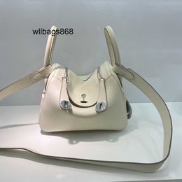Women Handbag L Linndies 2024 new top layer cowhide mini bag versatile womens shoulder crossbody bag genuine leather doctor bag